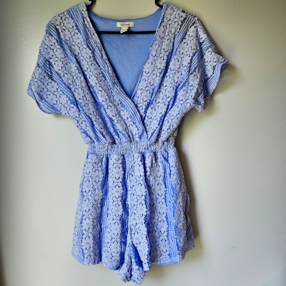 Blue Lace Romper (XS)